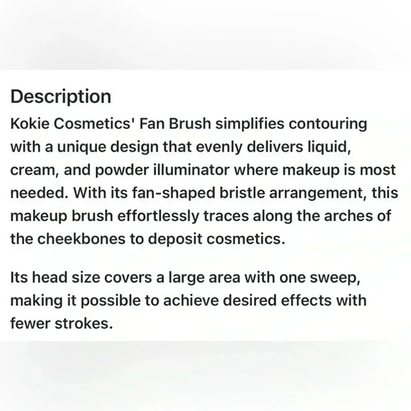 FREE 🆕Kokie Professional  Fan Brush - Picture 3 of 13
